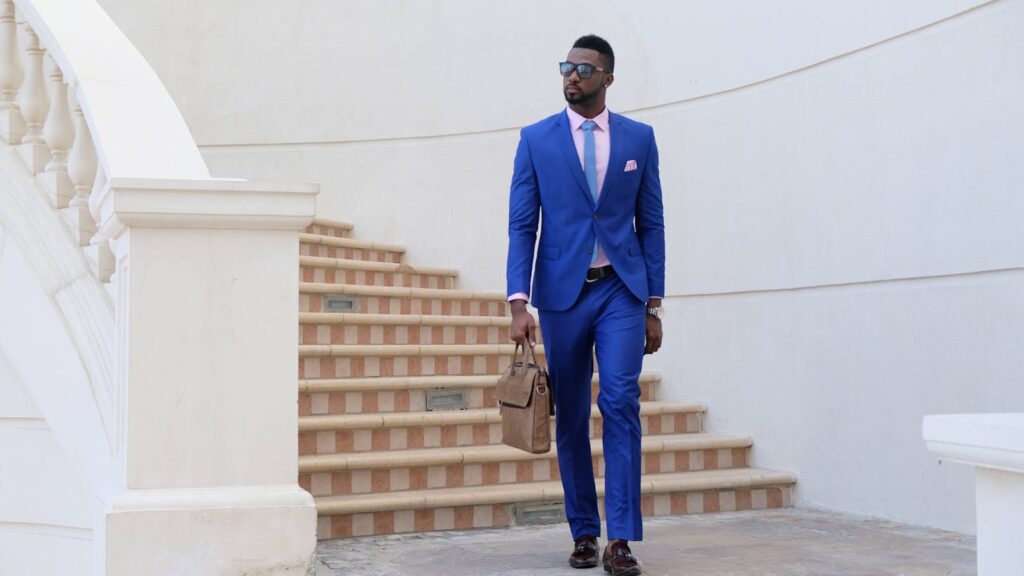 Man Standing Near Stairs